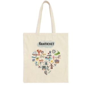 Nantucket  Heart Tote